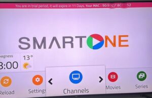 SmartOne MAC Address Screen